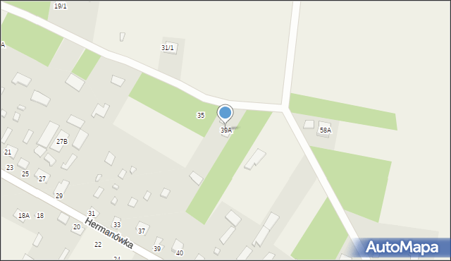 Hermanówka, Hermanówka, 39A, mapa Hermanówka