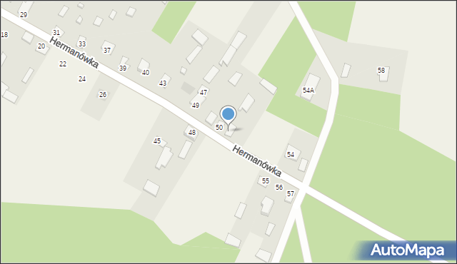 Hermanówka, Hermanówka, 52, mapa Hermanówka