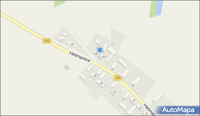 Hetmanice, Hetmanice, 30, mapa Hetmanice