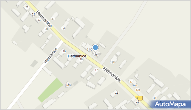 Hetmanice, Hetmanice, 35, mapa Hetmanice