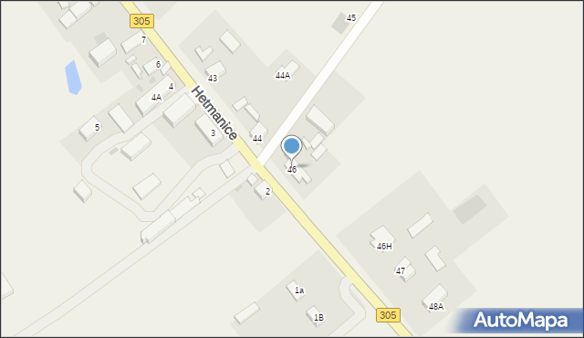 Hetmanice, Hetmanice, 46, mapa Hetmanice