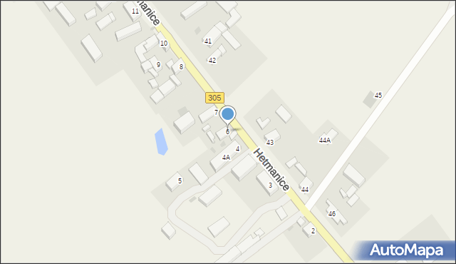 Hetmanice, Hetmanice, 6, mapa Hetmanice