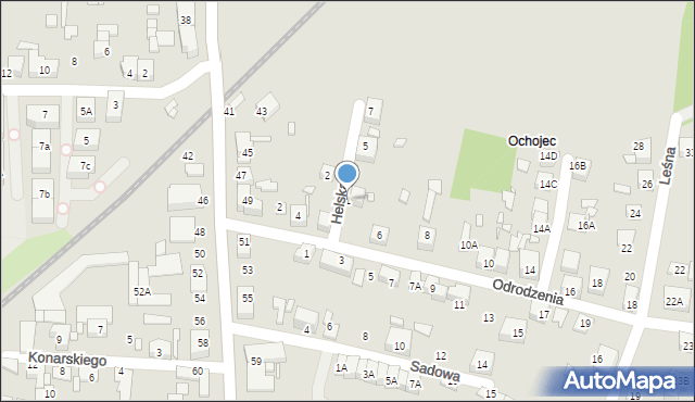 Katowice, Helska, 1, mapa Katowic