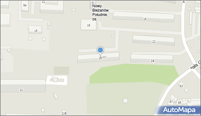 Kraków, Heleny, 20, mapa Krakowa