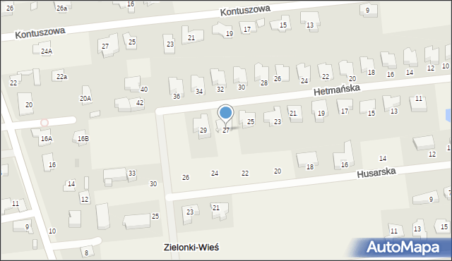 Lipków, Hetmańska, 27, mapa Lipków