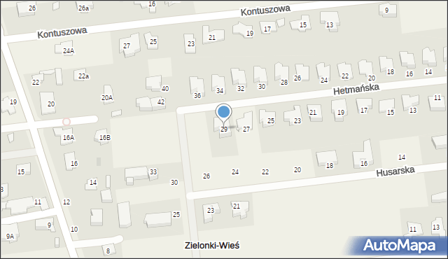 Lipków, Hetmańska, 29, mapa Lipków