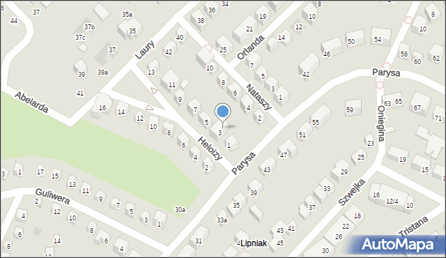 Lublin, Heloizy, 3a, mapa Lublina