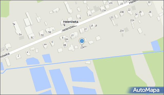 Myszków, Helenówka, 12A, mapa Myszków