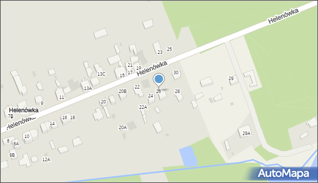 Myszków, Helenówka, 26, mapa Myszków