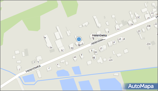 Myszków, Helenówka, 5B, mapa Myszków