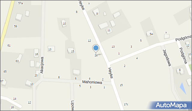 Nowy Dwór Wejherowski, Heyke Leona, ks. dr., 14, mapa Nowy Dwór Wejherowski