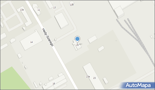 Ostrowiec Świętokrzyski, Hedy-Szarego Antoniego, gen., 21, mapa Ostrowiec Świętokrzyski