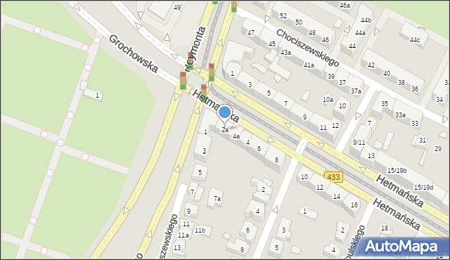 Poznań, Hetmańska, 2a, mapa Poznania