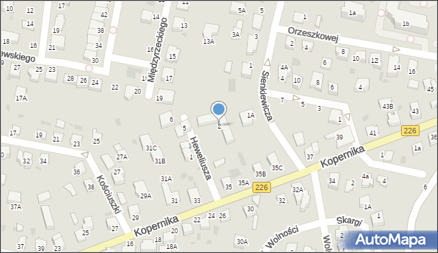 Pruszcz Gdański, Heweliusza Jana, 2, mapa Pruszcz Gdański
