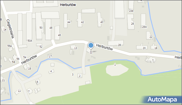 Przemyśl, Herburtów, 11, mapa Przemyśla