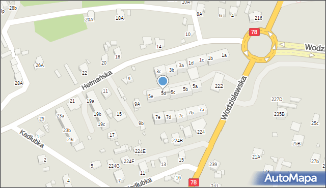 Rybnik, Hetmańska, 5d, mapa Rybnika