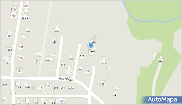 Rzeszów, Herbowa, 227, mapa Rzeszów