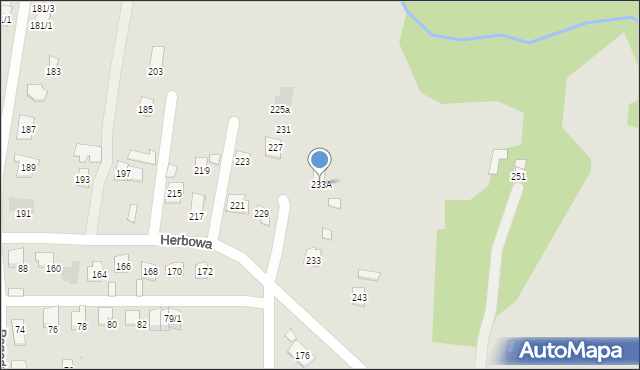 Rzeszów, Herbowa, 233A, mapa Rzeszów