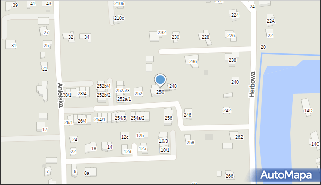 Rzeszów, Herbowa, 250, mapa Rzeszów