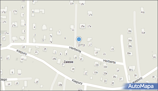 Rzeszów, Herberta Zbigniewa, 13, mapa Rzeszów