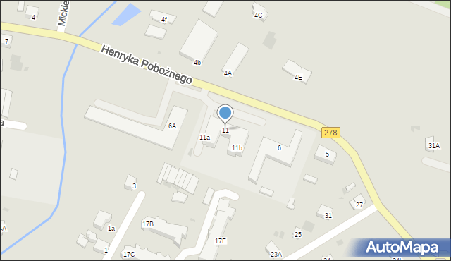 Sława, Henryka Pobożnego, 11, mapa Sława