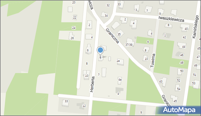 Sucha, Herberta Zbigniewa, 5, mapa Sucha