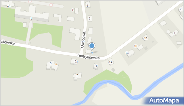 Szprotawa, Henrykowska, 9, mapa Szprotawa