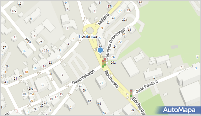 Trzebnica, Henryka Pobożnego, 26d, mapa Trzebnica