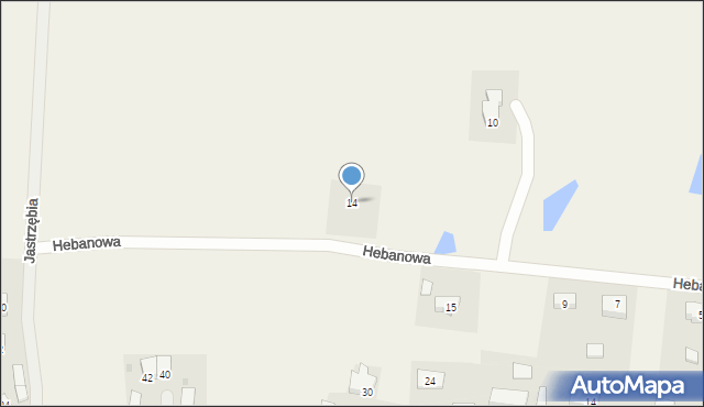 Udorpie, Hebanowa, 14, mapa Udorpie