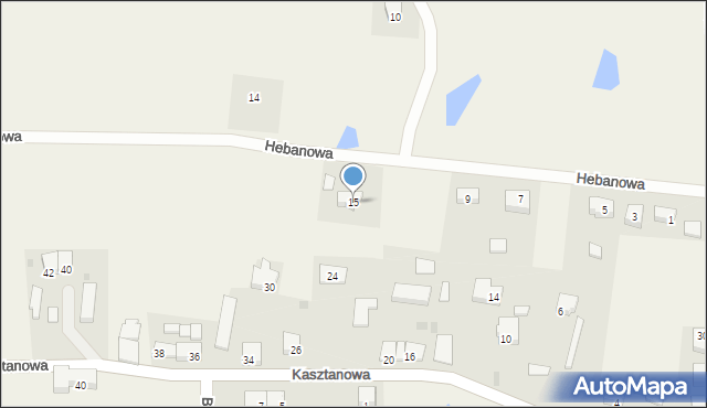 Udorpie, Hebanowa, 15, mapa Udorpie
