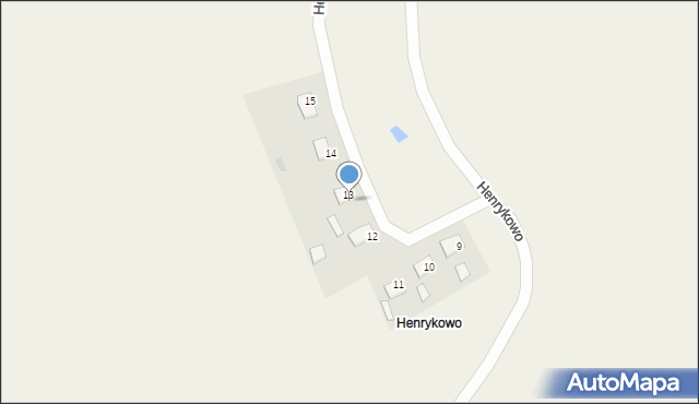 Warkały, Henrykowo, 13, mapa Warkały