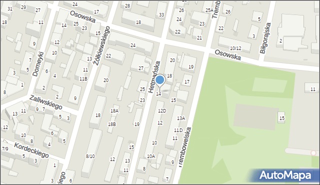 Warszawa, Hetmańska, 16, mapa Warszawy