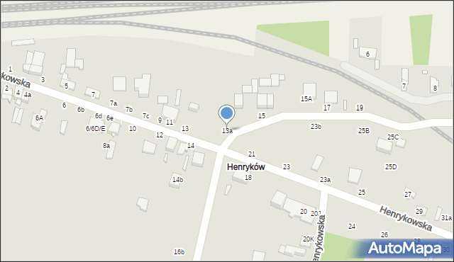 Zduńska Wola, Henrykowska, 13a, mapa Zduńska Wola