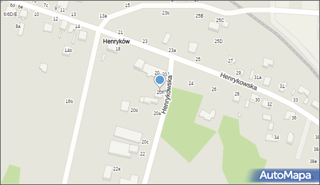 Zduńska Wola, Henrykowska, 20K, mapa Zduńska Wola