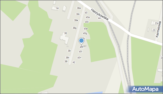 Zduńska Wola, Henrykowska, 40k, mapa Zduńska Wola