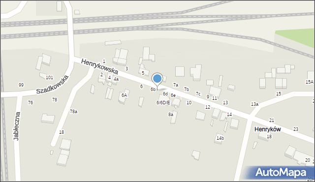 Zduńska Wola, Henrykowska, 6c, mapa Zduńska Wola