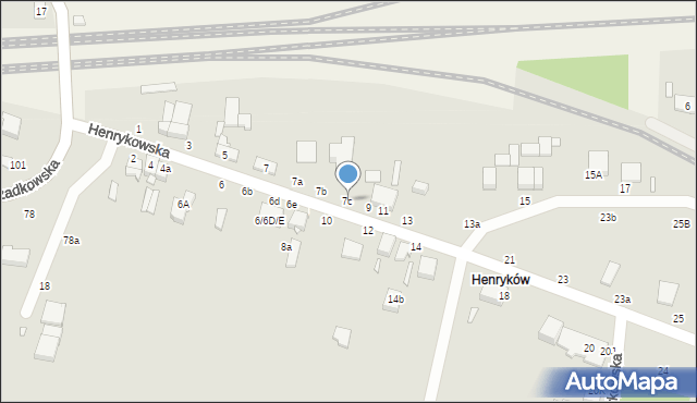 Zduńska Wola, Henrykowska, 7c, mapa Zduńska Wola