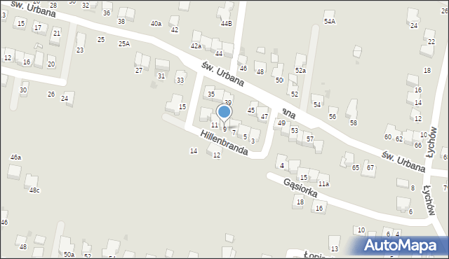 Bochnia, Hillenbranda Waleriana, 9, mapa Bochni