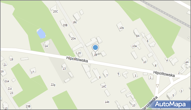 Hipolitów, Hipolitowska, 18, mapa Hipolitów