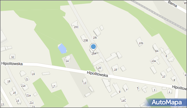 Hipolitów, Hipolitowska, 20A, mapa Hipolitów