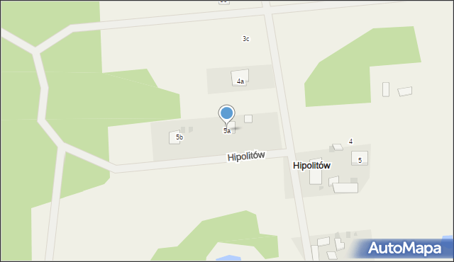 Hipolitów, Hipolitów, 5a, mapa Hipolitów