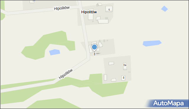 Hipolitów, Hipolitów, 6, mapa Hipolitów