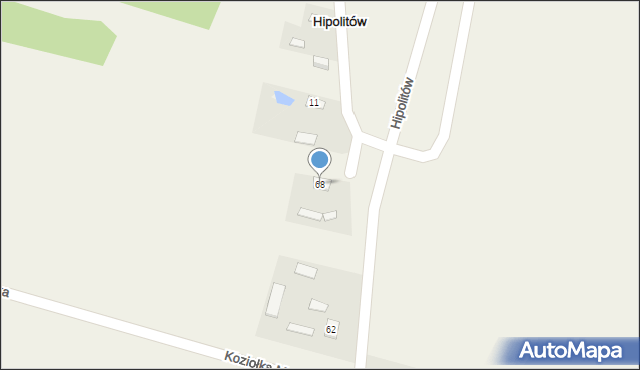 Hipolitów, Hipolitów, 9, mapa Hipolitów