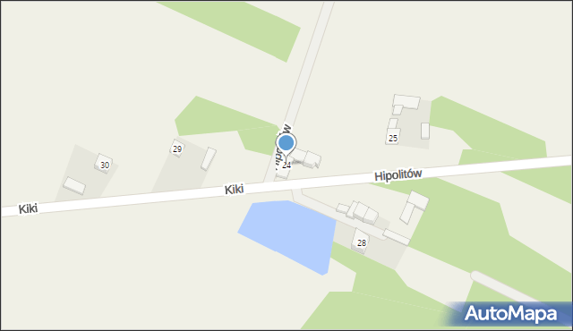 Hipolitów, Hipolitów, 24, mapa Hipolitów