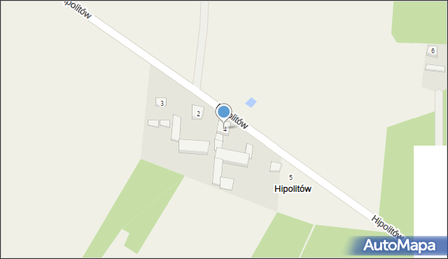 Hipolitów, Hipolitów, 4, mapa Hipolitów