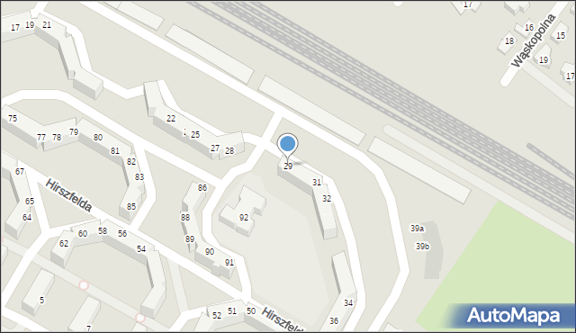 Jelcz-Laskowice, Hirszfelda Ludwika, 29, mapa Jelcz-Laskowice