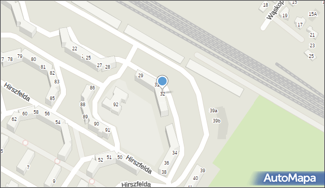 Jelcz-Laskowice, Hirszfelda Ludwika, 32, mapa Jelcz-Laskowice