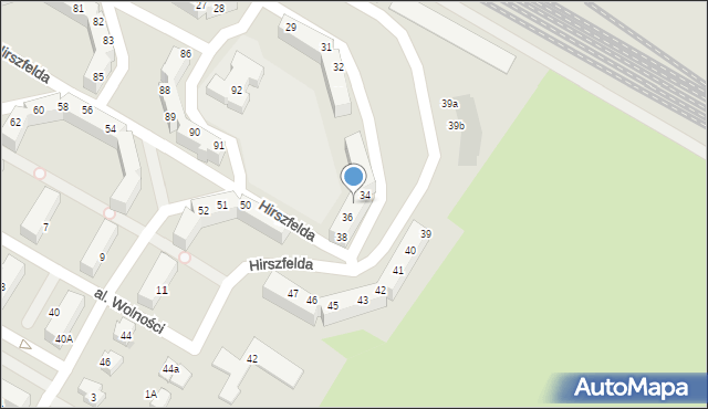 Jelcz-Laskowice, Hirszfelda Ludwika, 35, mapa Jelcz-Laskowice