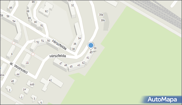 Jelcz-Laskowice, Hirszfelda Ludwika, 40, mapa Jelcz-Laskowice