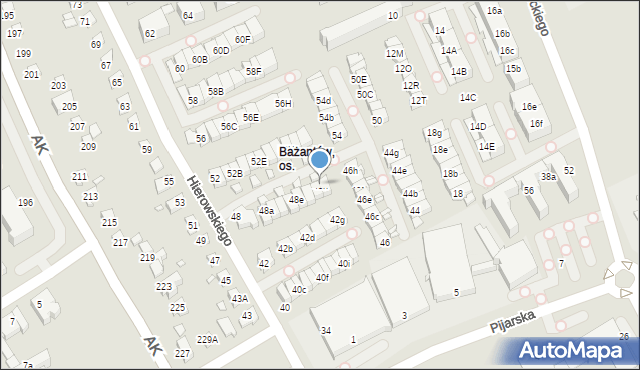 Katowice, Hierowskiego Zdzisława, 48h, mapa Katowic